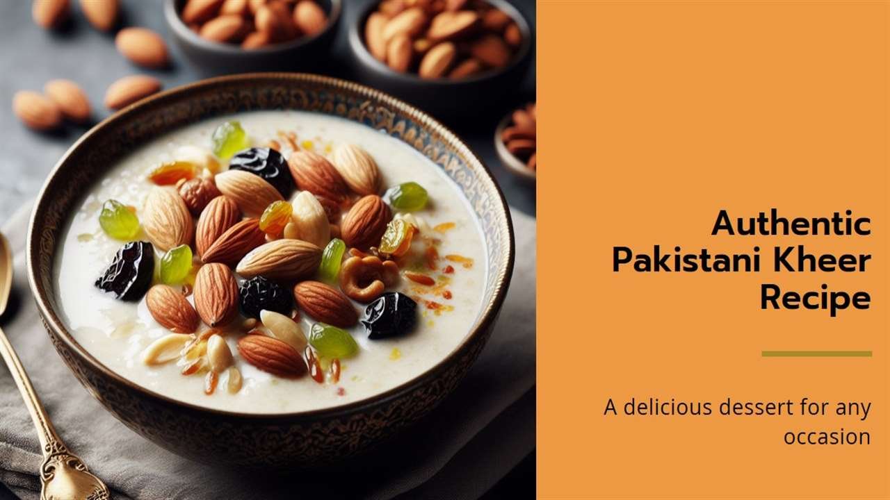Pakistani Kheer Recipe
